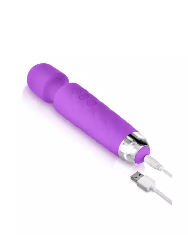 Wand Vibrant USB Violet YOBA - Massage Intensif et Portable-4
