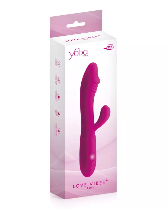 Image du YOBA + BECCA Rabbit USB, jouet intime ergonomique et rechargeable-2