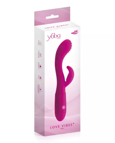 Image du vibromasseur YOBA + BESS Rabbit USB, sextoy rechargeable et élégant-2