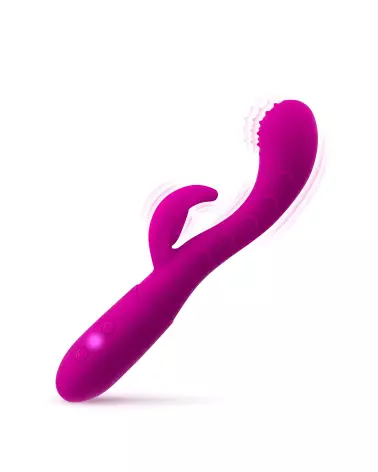 Image du vibromasseur YOBA + BESS Rabbit USB, sextoy rechargeable et élégant-3