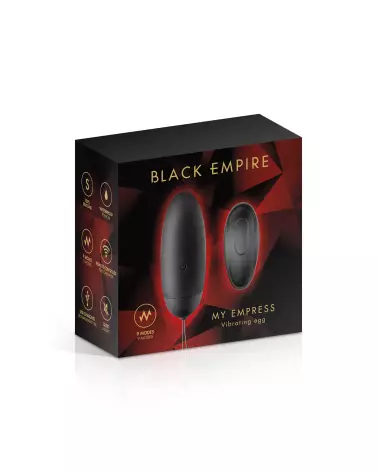 Image de l'œuf vibrant télécommandé EGG MY EMPRESS de BLACK EMPIRE, parfait pour jeux en couple, discret et élégant-2