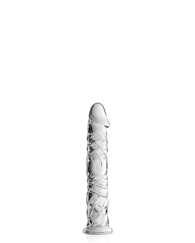 Glass Dildo 4 Clear Glossy Toys - Sextoy en Verre Élégant et Hygiénique-1