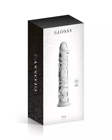 Glass Dildo 4 Clear Glossy Toys - Sextoy en Verre Élégant et Hygiénique-2