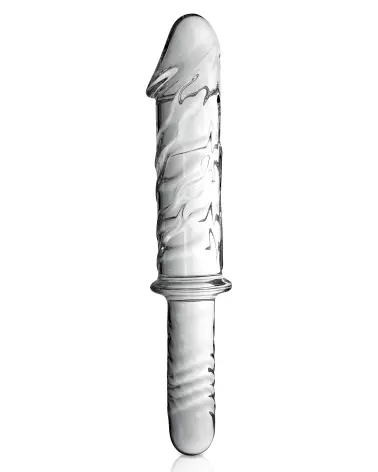 Photo du Glass Dildo 12 Clear de Glossy Toys, sextoy en verre transparent et élégant-1