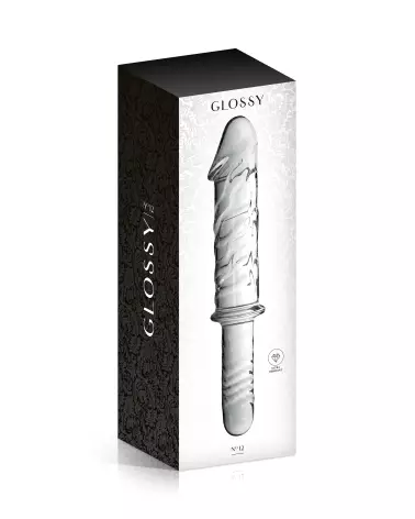 Photo du Glass Dildo 12 Clear de Glossy Toys, sextoy en verre transparent et élégant-2