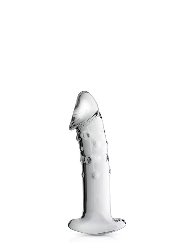Glass Dildo 3 Clear de Glossy Toys, Sextoy en Verre de Luxe et Hygiénique-1