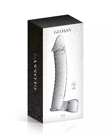 Image du dildo en verre transparent Glossy Toys, sextoy élégant et hygiénique-2