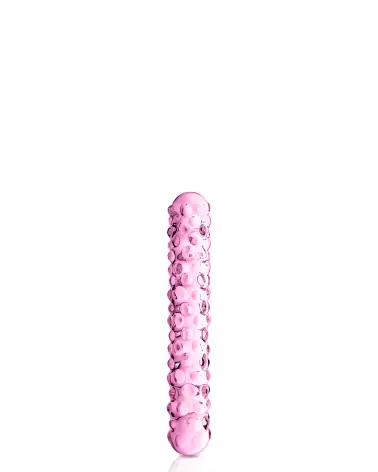 Glass Dildo 6 Pink Glossy Toys en verre haut de gamme-1