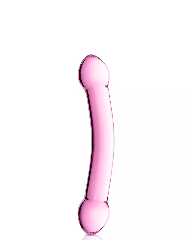 Glass Dildo 7 Pink par Glossy Toys en verre de qualité supérieure-1