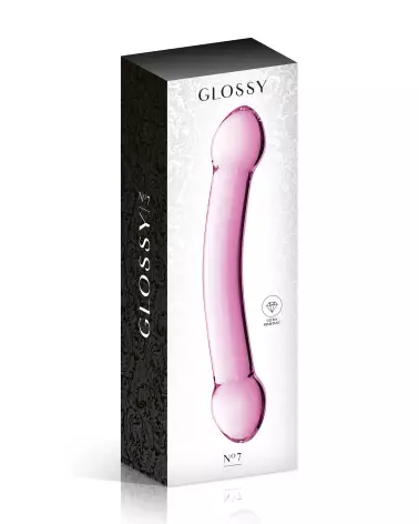 Glass Dildo 7 Pink par Glossy Toys en verre de qualité supérieure-2