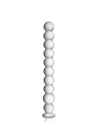 Glass Dildo 18 Clear de Glossy Toys - Sextoy en Verre Haut de Gamme-1