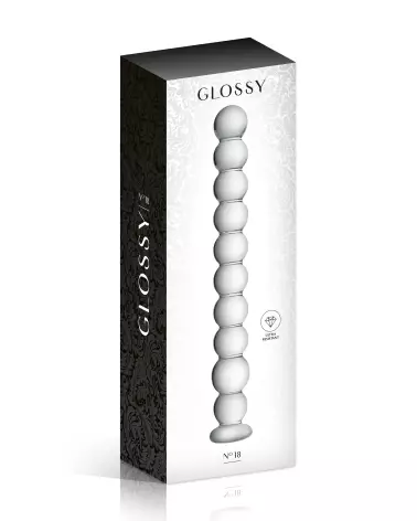 Glass Dildo 18 Clear de Glossy Toys - Sextoy en Verre Haut de Gamme-2