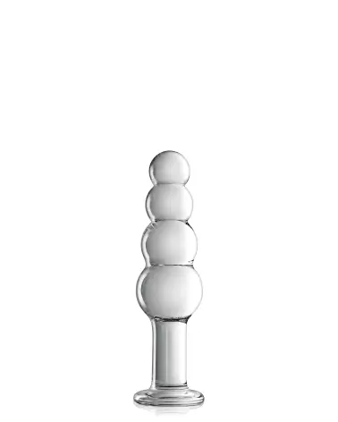 Image du Glass Dildo 9 Clear de Glossy Toys, sextoy en verre transparent de qualité-1