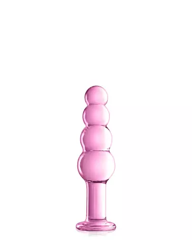 Image du GLASS DILDO 9 Pink Glossy Toys, dildo en verre de luxe-1