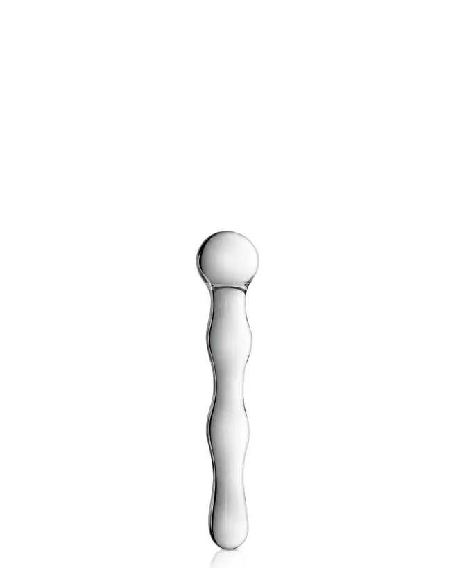 Glass Dildo 10 Glossy Toys en verre transparent haute qualité-1