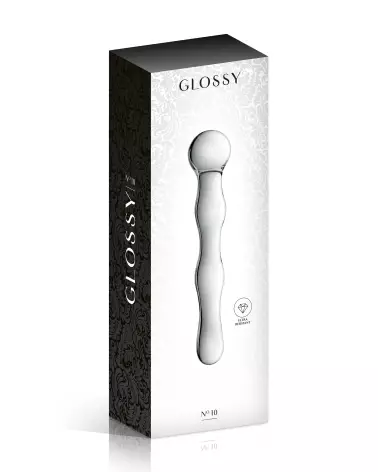 Glass Dildo 10 Glossy Toys en verre transparent haute qualité-2