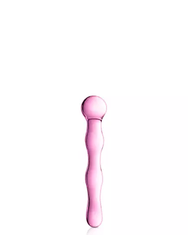 Glass Dildo 10 Pink de Glossy Toys – Sextoy en Verre Haut de Gamme-1