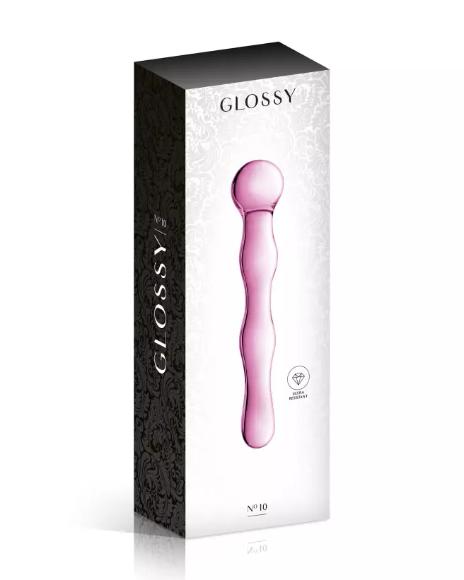 Glass Dildo 10 Pink de Glossy Toys – Sextoy en Verre Haut de Gamme-2