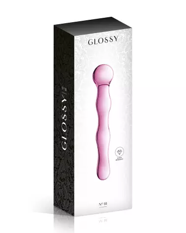 Glass Dildo 10 Pink de Glossy Toys – Sextoy en Verre Haut de Gamme-2