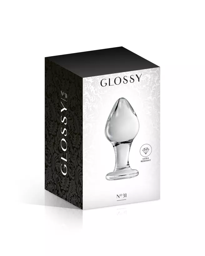 GLASS PLUG 31 sextoy en verre clair glossy toys pour expérience luxueuse-2