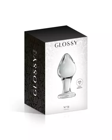 GLASS PLUG 31 sextoy en verre clair glossy toys pour expérience luxueuse-2