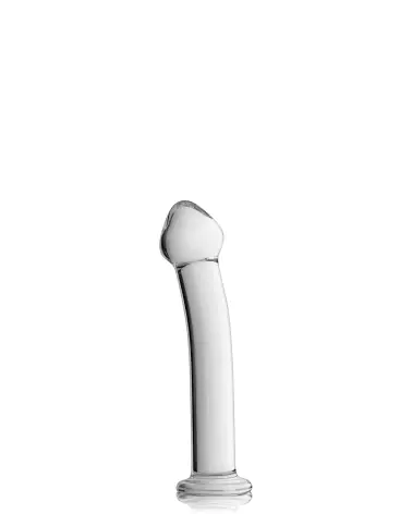 GLASS DILDO 14 en verre transparent par Glossy Toys pour plaisir élégant et durable-1