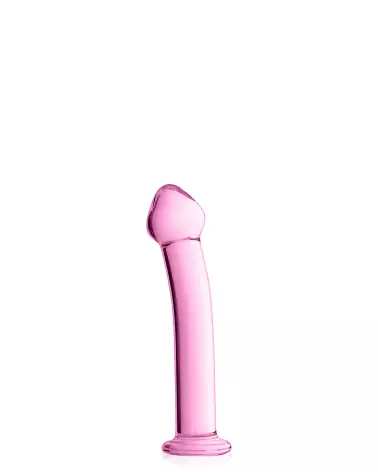 Image du GLASS DILDO 14 PINK de GLOSSY TOYS, sextoy en verre élégant-1