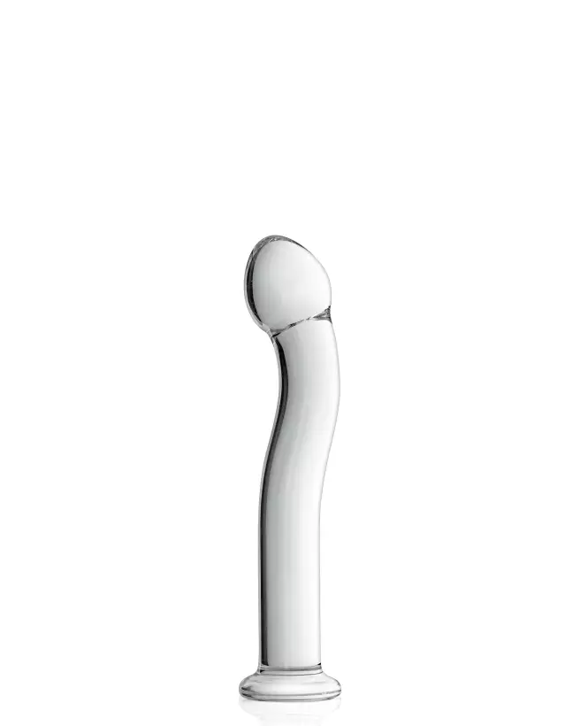 Image de GLASS DILDO 27 CLEAR GLOSSY TOYS, sextoy en verre premium de Glossy Toys-1