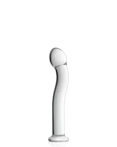 Image de GLASS DILDO 27 CLEAR GLOSSY TOYS, sextoy en verre premium de Glossy Toys-1