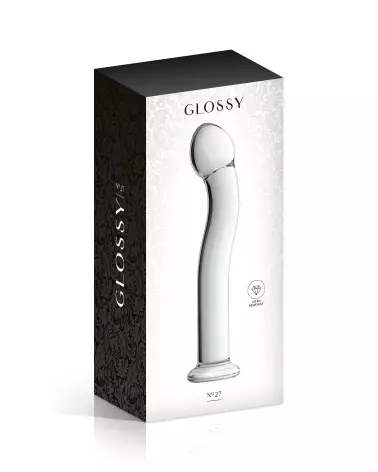 Image de GLASS DILDO 27 CLEAR GLOSSY TOYS, sextoy en verre premium de Glossy Toys-2