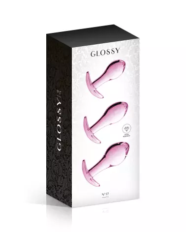 Sextoy en verre GLASS SET 17 Glossy Toys rose brillant-2