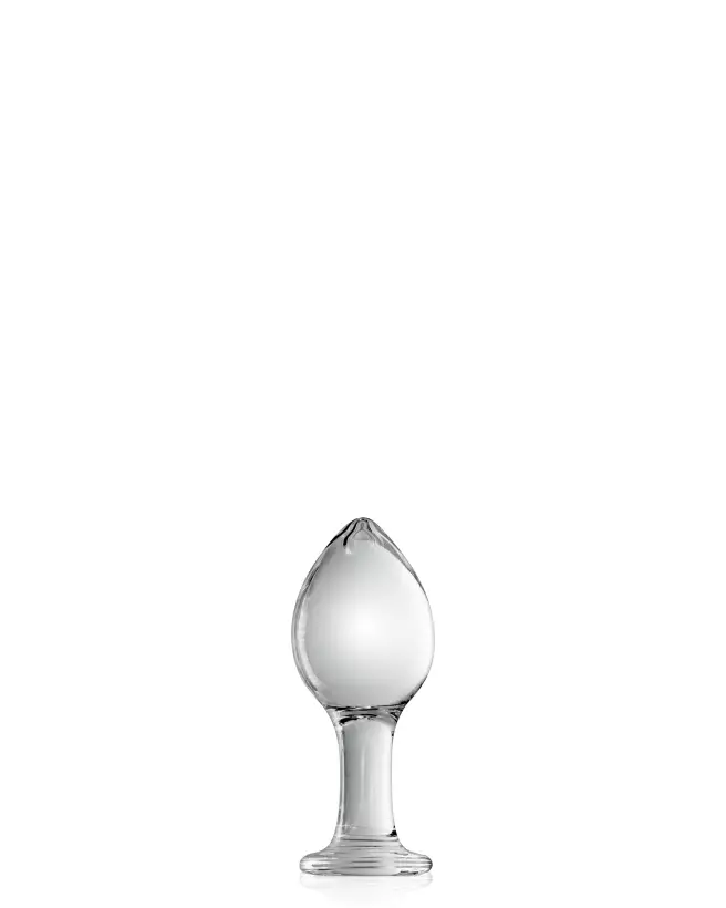 Glass Plug 32 Clear par Glossy Toys - Sextoy en Verre de Haute Qualité-1
