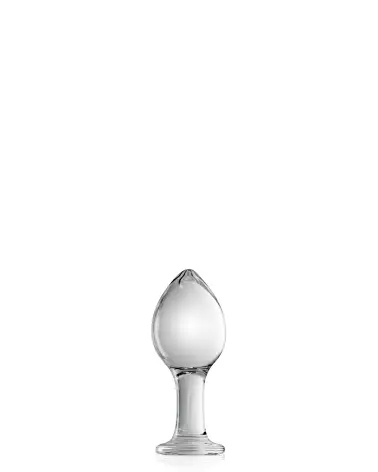 Glass Plug 32 Clear par Glossy Toys - Sextoy en Verre de Haute Qualité-1