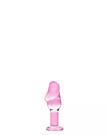 Sextoy en verre GLASS PLUG 24 PINK de Glossy Toys, design élégant et couleur rose-1