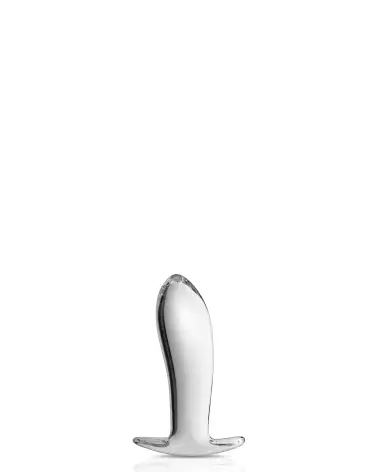 GLASS PLUG 20 CLEAR GLOSSY par Glossy Toys - Sextoy en Verre Haut de Gamme-1