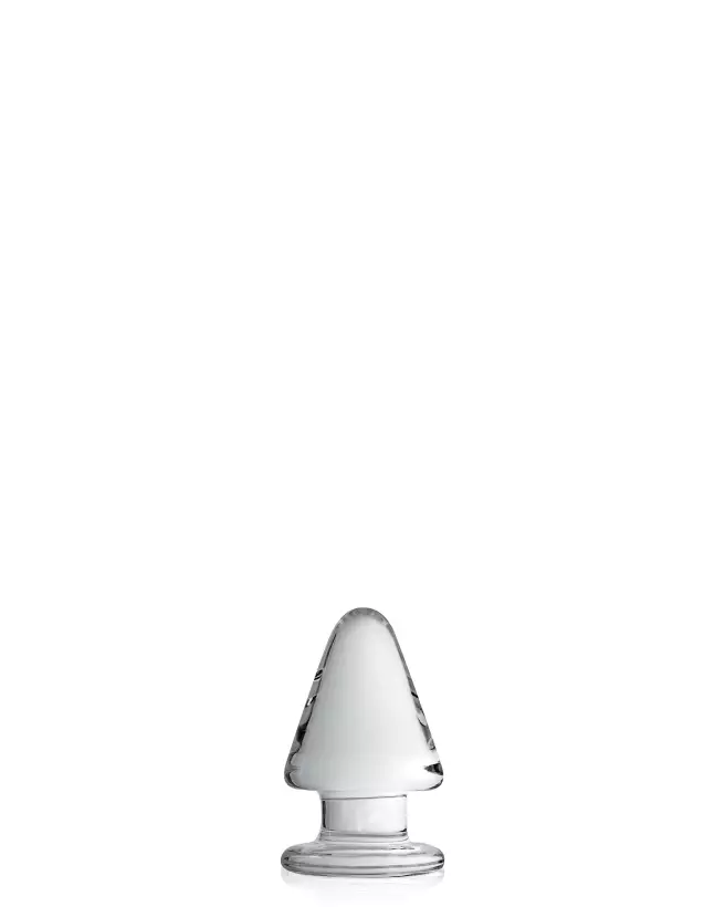 Image du Glass Plug 23 Clear Glossy Toys en verre transparent de haute qualité-1