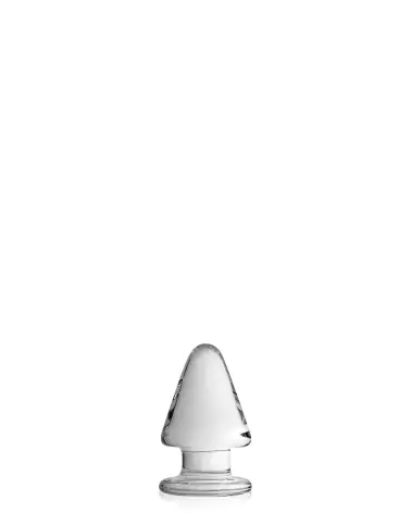 Image du Glass Plug 23 Clear Glossy Toys en verre transparent de haute qualité-1