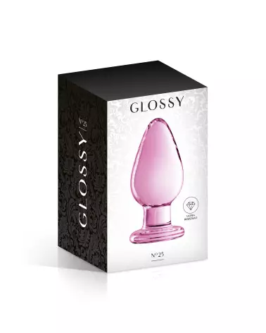 Glass Plug 25 Pink Glossy Toys sextoy en verre de haute qualité-2