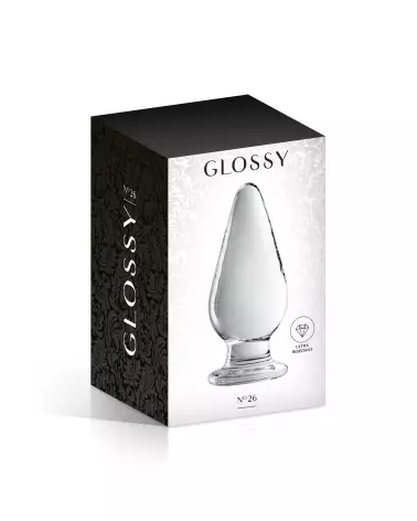 Glass Plug 26 Clear de Glossy Toys - Sextoy en verre transparent et élégant-2