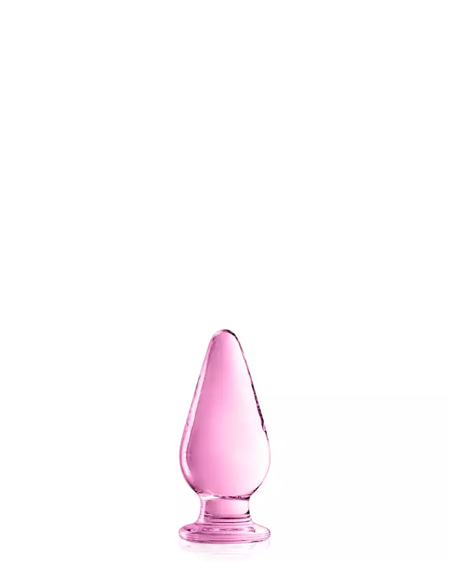 GLASS PLUG 26 PINK par Glossy Toys, sextoy en verre élégant et hygiénique-1