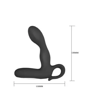 Stimulateur prostatique Pretty Love Barrack Black en action-3