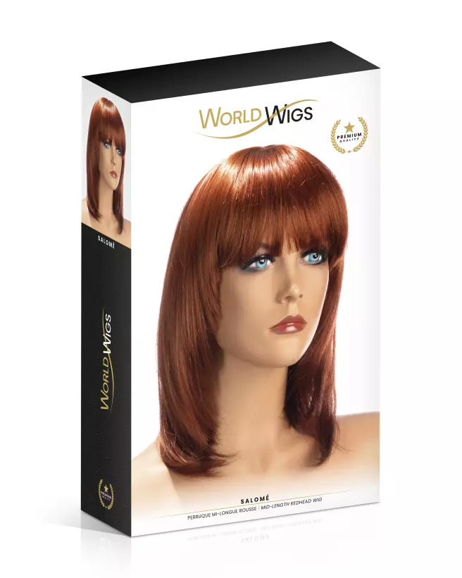 Image de la perruque Salome Roux de World Wigs, couleur rouge vibrant, style naturel et tendance-2