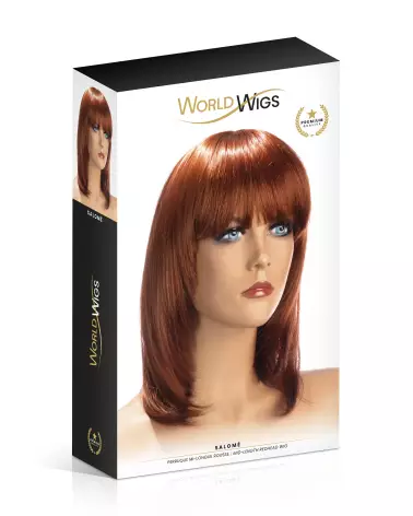 Image de la perruque Salome Roux de World Wigs, couleur rouge vibrant, style naturel et tendance-2
