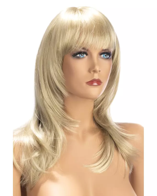 Perruque blonde Kate de WORLD WIGS, style élégant et naturel-1