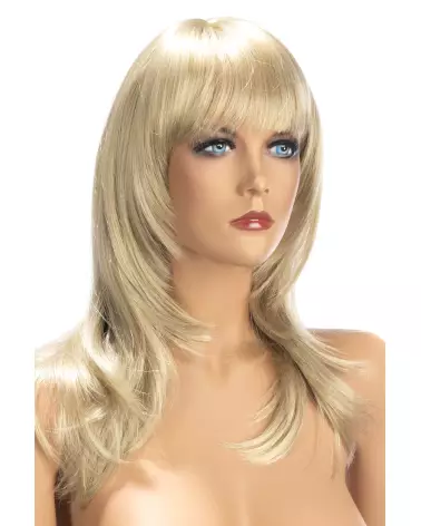 Perruque blonde Kate de WORLD WIGS, style élégant et naturel-1