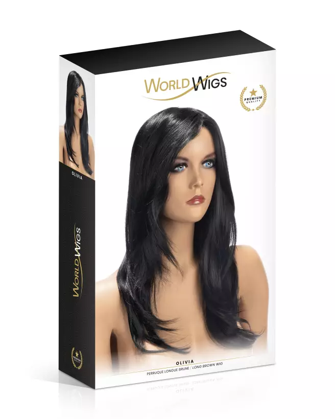 Perruque Olivia Longue Brune World Wigs Qualité Premium-2