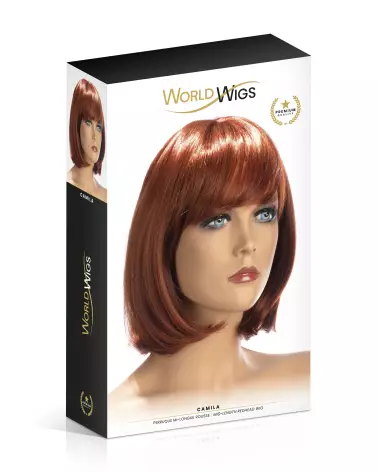 Perruque Camila mi-longue rousse World Wigs style naturel-2