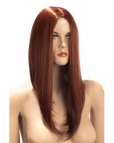 Perruque Nina Carré Long Auburn de World Wigs en style élégant-1