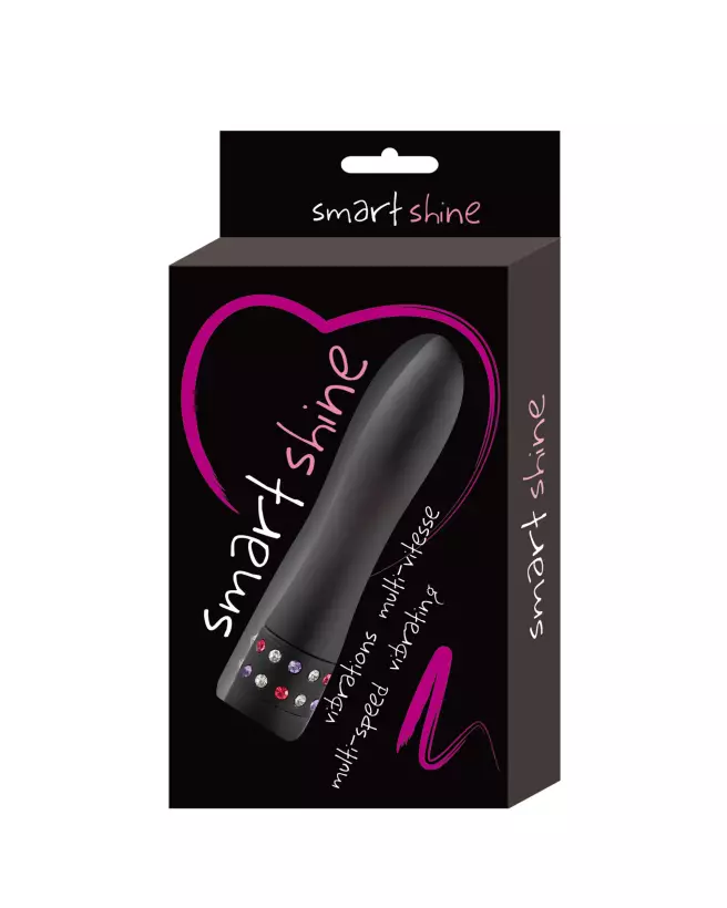 Image du Mini Vibro Smart Shine Jewel Vibrator Black de Glamy-2
