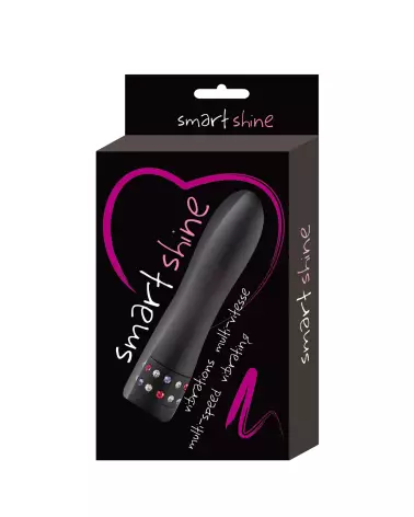 Image du Mini Vibro Smart Shine Jewel Vibrator Black de Glamy-2